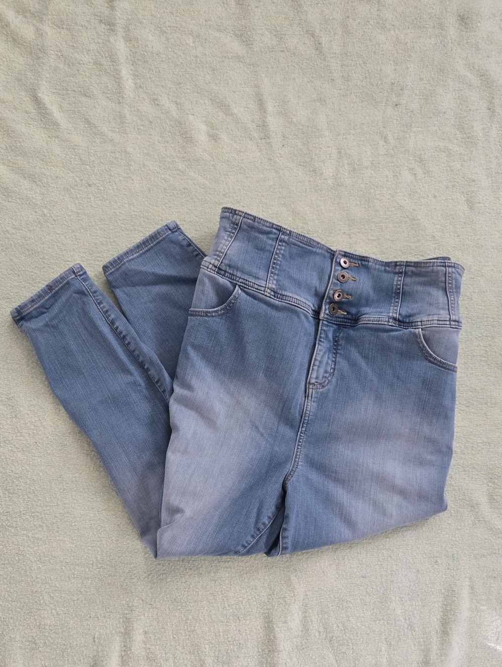 torrid light blue high-waist skinny jeans